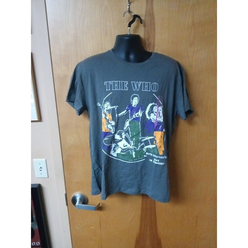 The Who Graphic T- Shirt Men's 2XL Gray Short Sleeve New